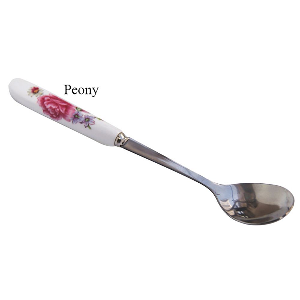 Бытовая керамика Розы Цветы Десертная ложка Чайная ложка Кухня и столовая Кофейная ложка