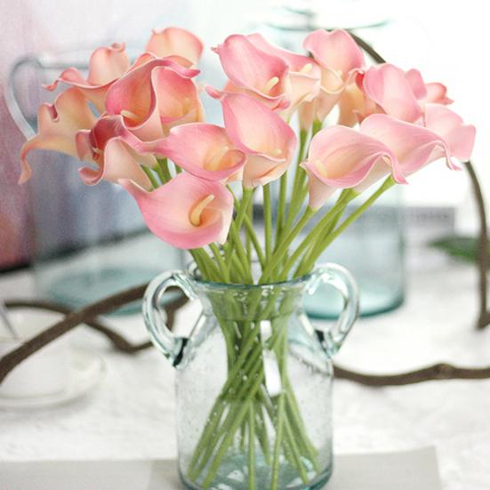 1шт искусственный цветок каллы лилии свадебный букет настоящий сенсорный свадебный домашний декор