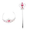Princess Crown and Wand Set Glitter Princess Accessories for Little Girls