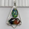 925 Sterling Silver 52 Ct Natural CERTIFIED Opal Fancy Pendant For Birthday Gift