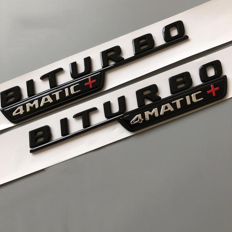 BITURBO 4MATIC + Red Plus, Стайлинг автомобиля, эмблема на крыло, наклейка, наклейка для C CLA CLS EGMS ML SLK Class W211 W203 W204 W163