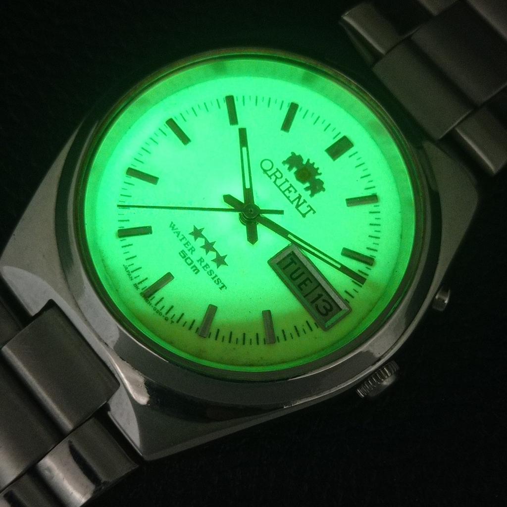 ПОДЛИННЫЕ ВИНТАЖНЫЕ МУЖСКИЕ ЧАСЫ ORIENT AUTOMATIC 46943 ЯПОНИЯ ОРИГИНАЛЬНЫЙ ЦИФЕРБЛАТ a703483-1