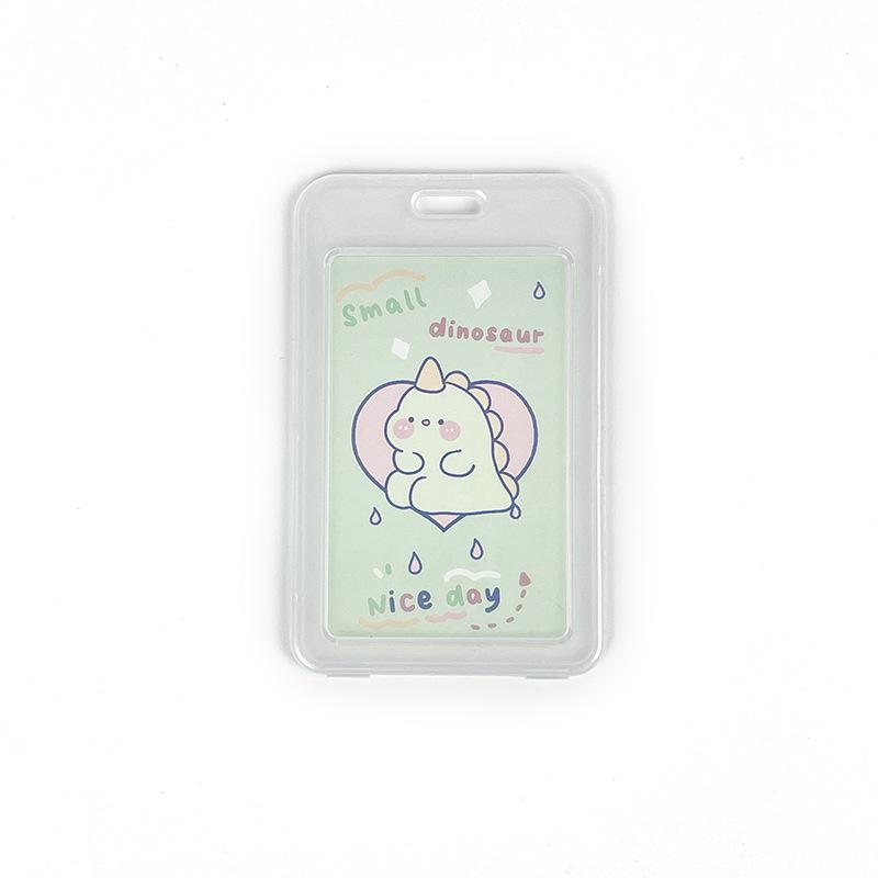 Милый прозрачный чехол для карты на шнурке, чехол для студенческой карты на автобусе, чехол для мультяшной рабочей карты, держатель для кредитной карты, держатель удостоверения личности с веревкой