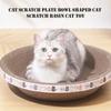 L Size Cat Toys Pet Bed Scratching Board Corrugated Cardboard Bowl Pad Cats Scratcher Toy Oval Grinding Claw Toy Cat Accessories