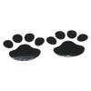 PR-FOOTSTICKER-BK Cute Paw Car Stickers 3D Dress Up Emblem Stickers for Cars, Motorcycles, Dogs, Cats, Footprints, Car Supplies, (Black)