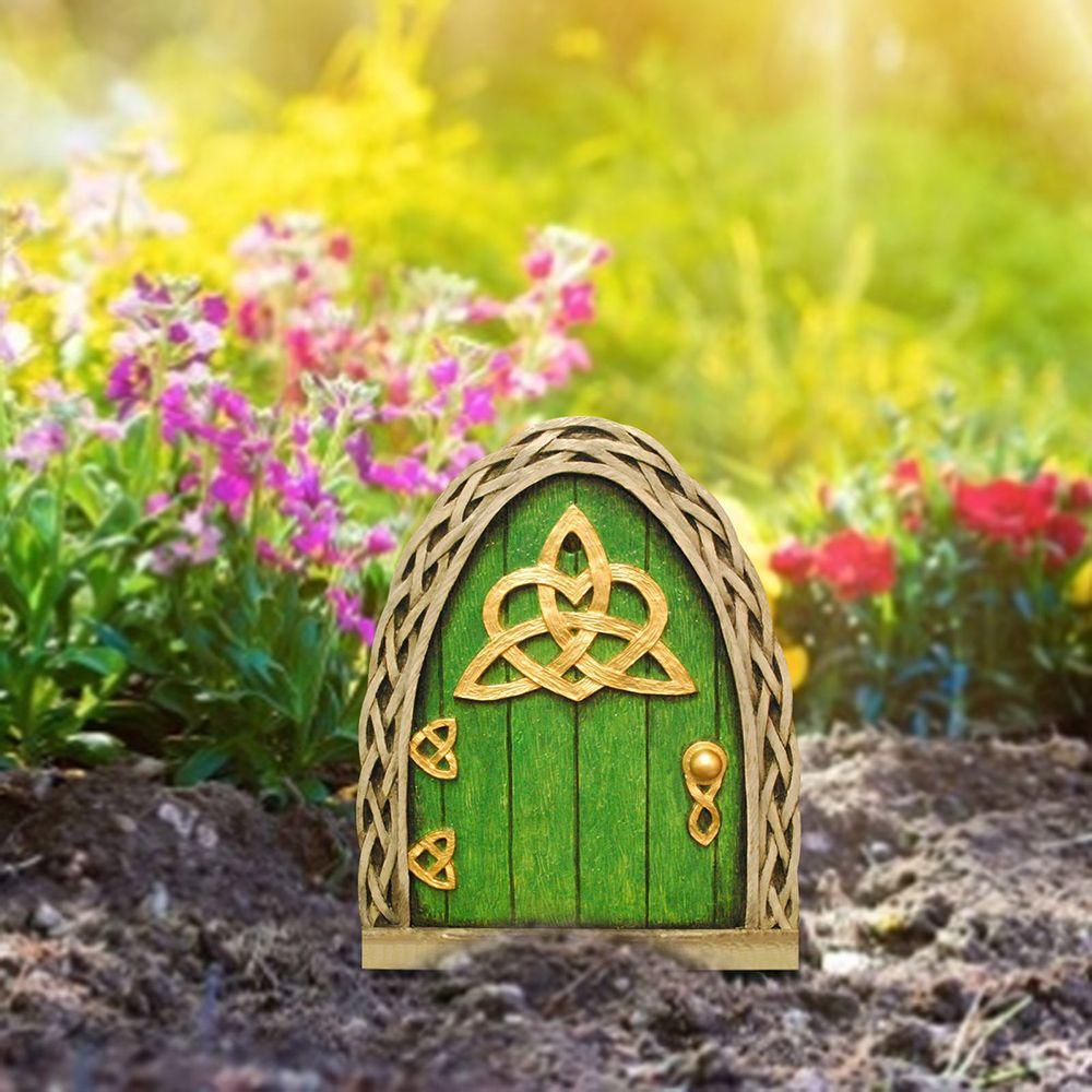 Yard Art Lawn Ornament Decor Windows Trees Decoration Garden Decor Miniature Fairy Gnome Wooden