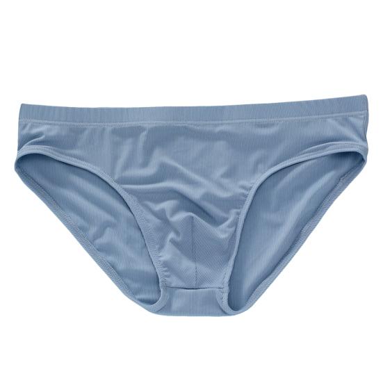 Men Briefs Low-rise Elastic Waistband Ice Briefs Solid Silk Color Ice Silk Thin Panties High Elastic Underwear