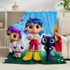 1PC Rainbow Kingdom Adventure Flannel Blanket Gift, Suitable for Both Men And Women, Soft Ideal for Beds And Sofa, Birthday Or Christmas Gift