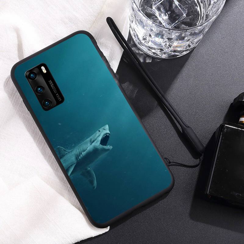 Чехол для телефона Scary Shark для Huawei Y6 Y7 Y9 Prime 2019 Y9s Mate 10 20 40 Pro Lite Nova 5t силиконовый чехол