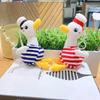 Cute Navy Duck Plush Toy Cartoon Animal Pendant Soft Stuffed Doll Keychain Backpack Car Bag Key Ring Decor Couple Gift