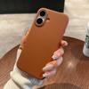 Чехол из мягкого силикона с текстурой кожи, ударопрочный, для iPhone 16 15 14 Plus 17 Pro Max 13 12 11, с узором личи, простой деловой чехол