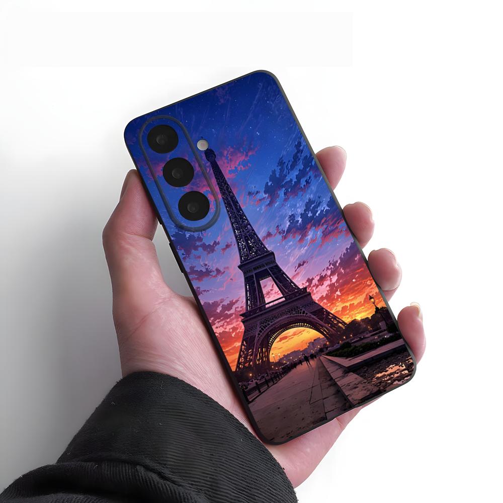 Чехол для телефона Эйфелева башня для Samsung A25 A13 A33 5G A54 A36 A35 A56 A52 A14 Ударопрочный мягкий чехол