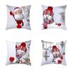 Восхитительная 18-дюймовая рождественская наволочка с Санта-Клаусом и снеговиком для праздничного декора дивана