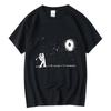 Summer Men's High Quality 100% Cotton Funny Astronaut Print T Shirt Loose O-neck Men Tshirt Short Sleeve T-shirt Male Tee Tops
