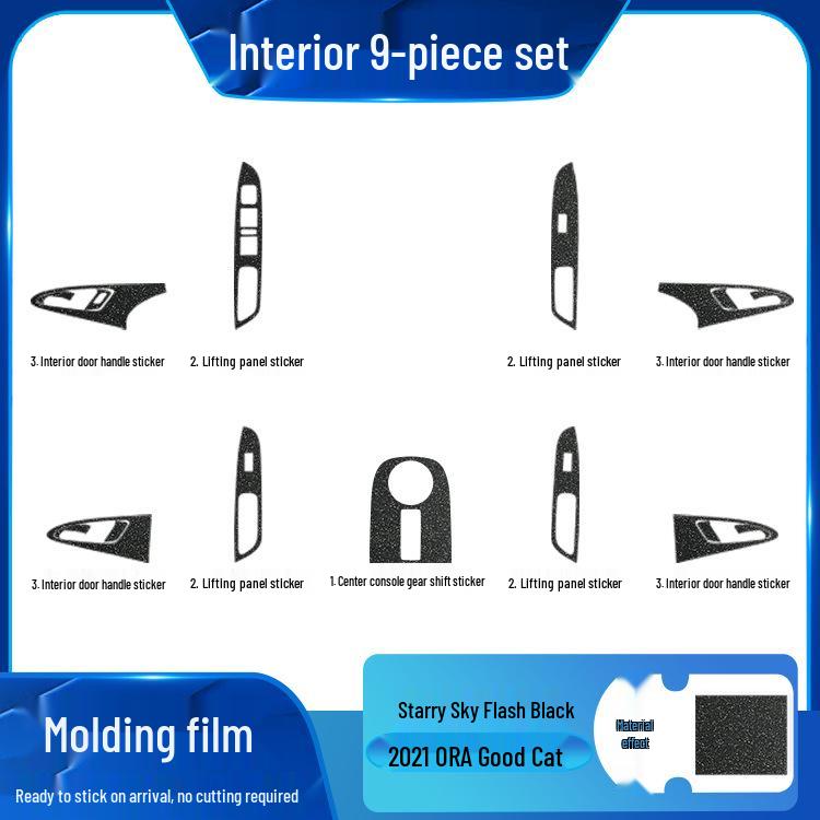 Пленка Звездное небо для интерьера ORA Black/Good Cat, матовая оберточная наклейка для замены