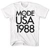 Depeche Mode 1988 Тур по США Белая футболка унисекс из плотного хлопка Все размеры