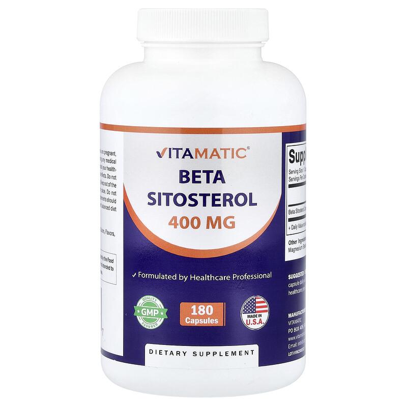 Beta Sitosterol, 400 mg, 180 Capsules