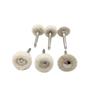 5pcs/Bag RA Shank Dental Polishing Brush Drill Wheel Materials Cotton Felt Goat Wool Tools Diameter 10mm Handpiece Rotary Tools