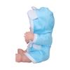 Soft Body Baby Doll Lifelike Newborn Baby Doll Simulation Reborn Baby Doll 8 InchesBlue Gown