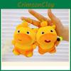 Cute Orange Capybara Handheld Ice Cream Plush Doll Pendant For Bag Decoration