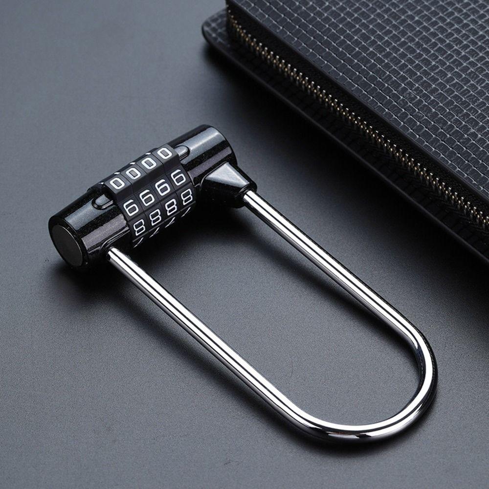 Suitcase Travel Password Padlock Lengthened Shackle Lock 4 Digit Combination Lock Gym Door Lock
