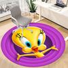 1pc Looney Tunes Tweety Bird Office Round Area Rug, Under Office Chairs Bedroom Living Room Home Decor a1022361