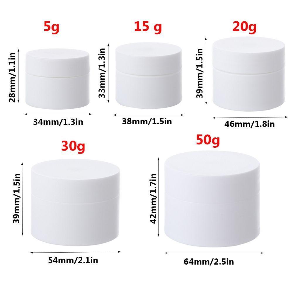 5-100g Cosmetic Cream Jars Round Lip Balm Container Cans Face Cream Bottles  Skin Care