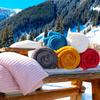 Плед из микрофибры 120х160 см COCOONING горчичный, Soleil d'Ocre
