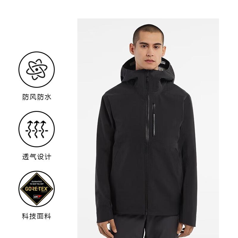 Arc'teryx RALLE Водонепроницаемая, ветрозащитная и устойчивая к истиранию ветровка для активного отдыха и туризма Мужская Черный 29667