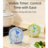 Ultra Silent Visual Timer Round/Square Kitchen Timer Countdown Alarm Clock  Kids Children Reminder