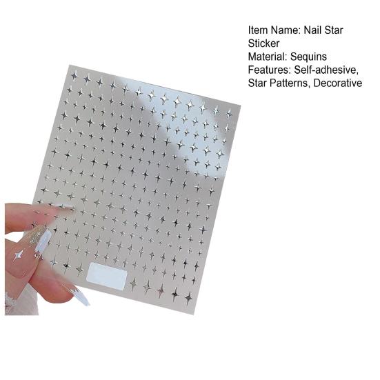 Самоклеящиеся наклейки для ногтей Shining Star для девочек - Легкое DIY украшение