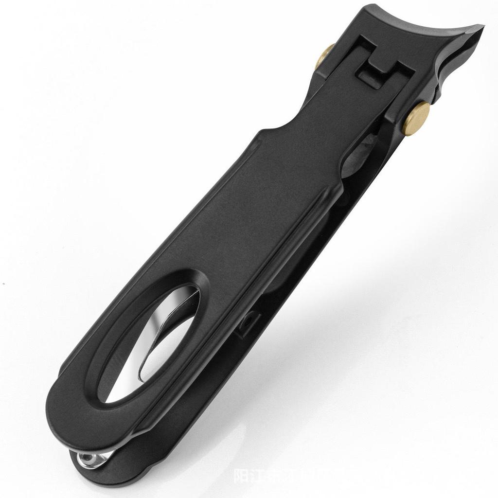 Stainless Steel Wide-Jaw Nail Clippers with Powder Die-Cast Finish for Manicure and Trimming