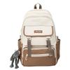 Modern Casual Backpack With Bold Letter Pattern And Padded Shoulder Straps For School Use
