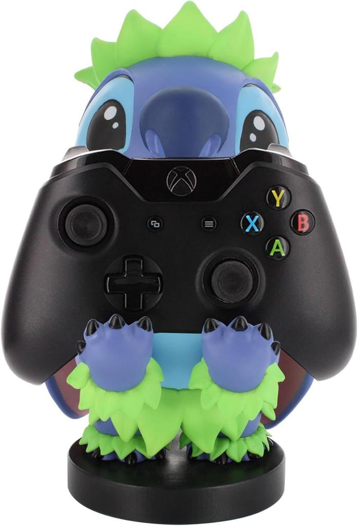 Figurine Disney Stitch Hula - EXQUISITE GAMING - Cable Guys - Support écouteurs, smartphone ou petit accessoire - 20 cm