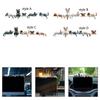 5x Small Cat Statue Computer Decor Resin Office Miniature Shelf Figure Collectible Figurine Car Dashboard Accessories