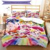 3pcs Pretty Cure2 Design Cover Set - HD Printed Bedding with 1 Cover and 2 Pillowcases - Perfect for Home and Dorm Decor