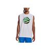 Under Armour Curry Series Colorblock Print Basketball Tank Top Men Tops White 1377307-100