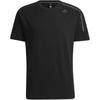 Sports Casual Moisture-Wicking Breathable Crew Neck Short Sleeve T-Shirt Men Tops Black H39351