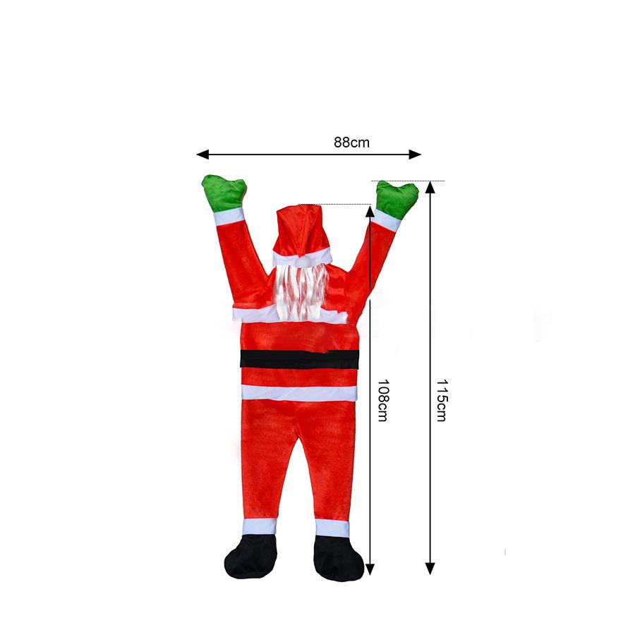 Лазающий Висящий Дед Мороз Рождество Рождественская Вечеринка Декор В помещении На улице Крыша Двор
