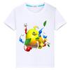 2024 Pikmin Print Cute Tshirt Graphic Kawaii Tops Anime Tees Y2k One Piece Boy 100%Cotton T-shirt Pride Tshirt Kids Clothes Girl