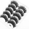 Woman Natural Long Volume Fluffy Wispies Eye Lash Extension 3D Mink Hair False Eyelashes Crisscross