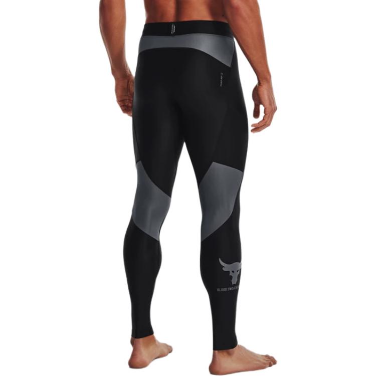 Under Armour Тренировочные компрессионные штаны для фитнеса Color Block, мужские, черные 1371083-001