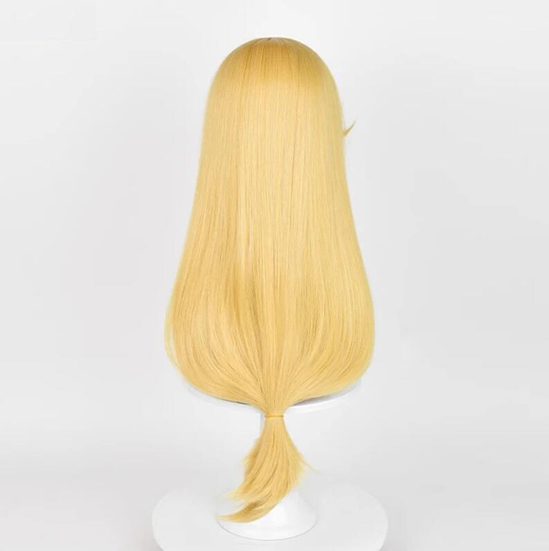 Парик для косплея Эпплджек, высококачественный аниме-парик с длинными золотисто-желтыми волосами, термостойкие синтетические волосы, парики для вечеринок в стиле аниме + шапочка для парика