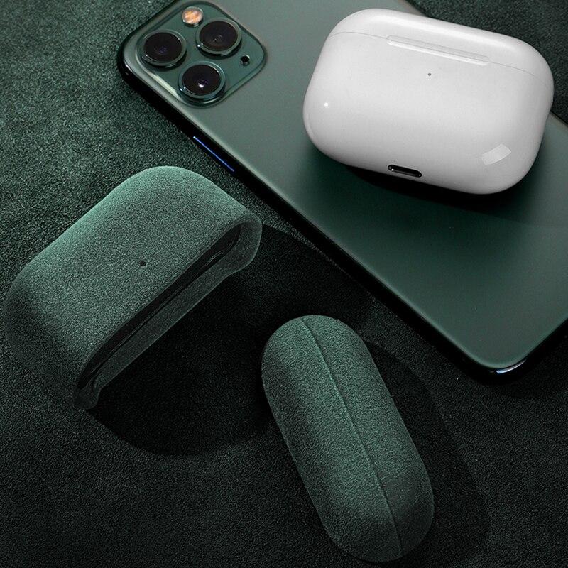 For Apple AirPods Pro Case Italian Alcantara Luxury Leather Protective Cover for AirPods Pro Bluetooth Earphone Cases