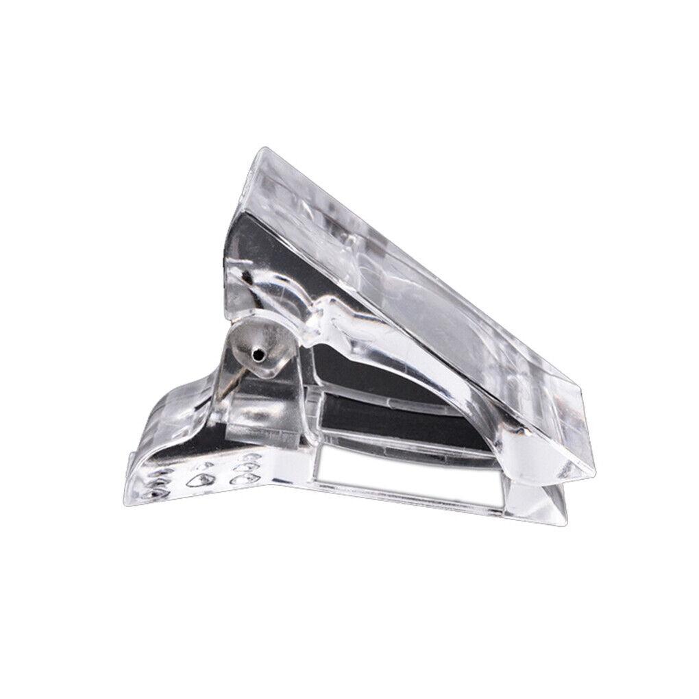 100 шт. формы для дизайна ногтей, акриловые накладные накладные формы для наращивания кончиков + зажим для наращивания кончиков, сделай сам