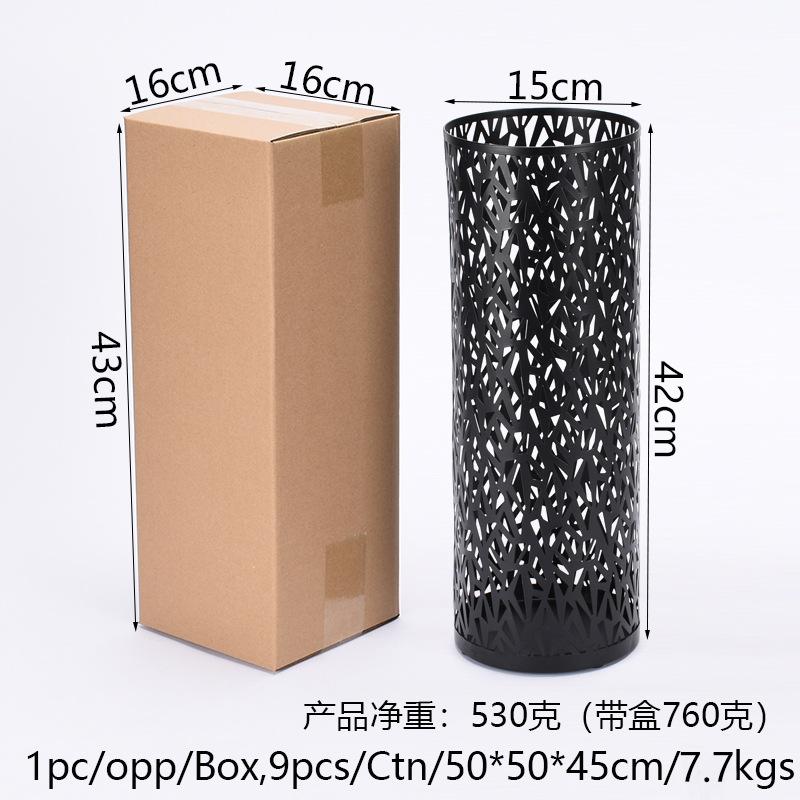 Новая стойка для зонта, металлический круглый полый держатель для хранения зонта, держатель для трости для дома, прихожей, офиса, отеля