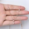 New Sparkling Real 2/3mm D Color Full Moissanite Pendant Necklace for Women S925 Silver Diamond Neck Chain Choker Necklaces