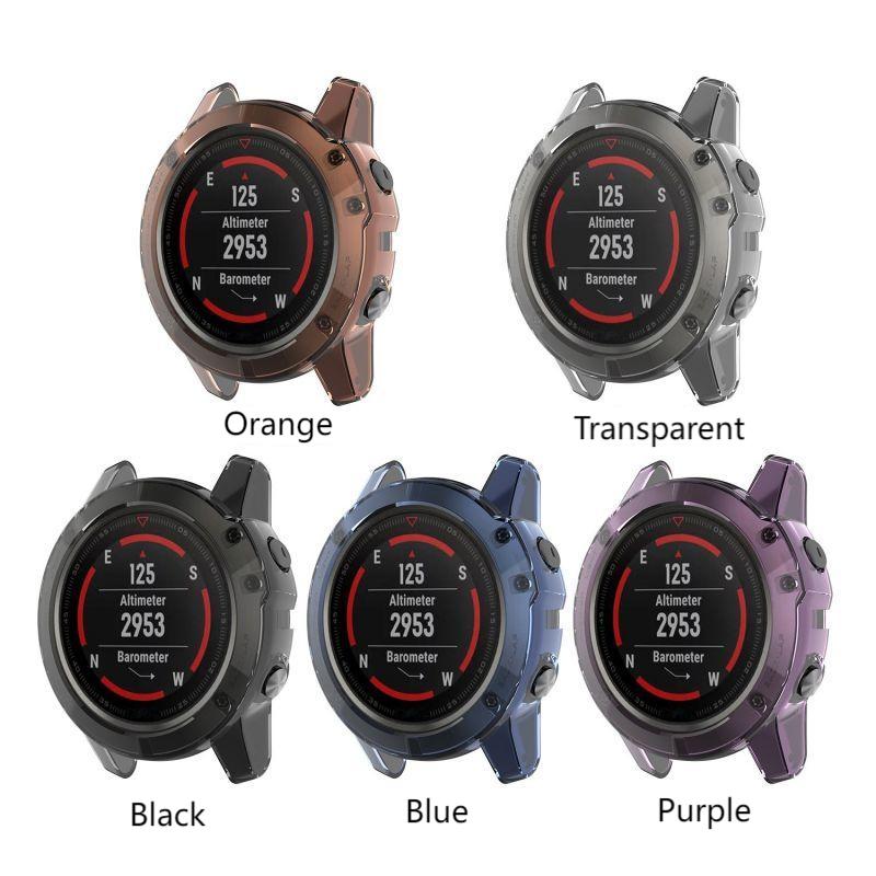 Мягкий чехол TPU для умных часов Garmin Fenix 5X 5 5S plus, силиконовый чехол-бампер для Fenix5 5S 5X, защитный чехол, аксессуар