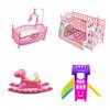 Милая кукольная миниатюрная мебель Колыбель Модная игрушка для девочек Подарок Аксессуары для спальни Девочки