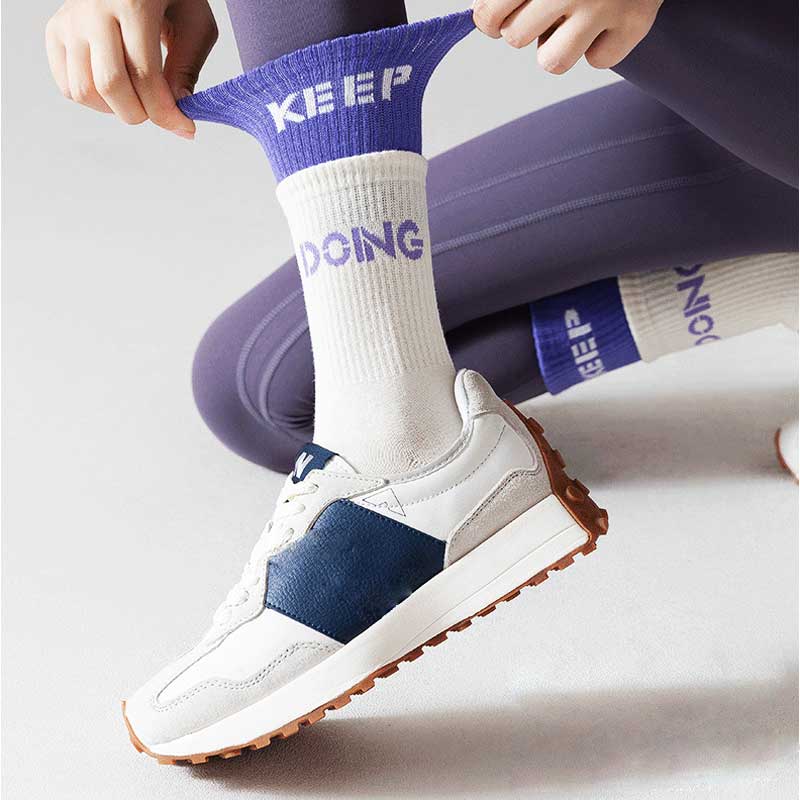 Женские носки для йоги, нескользящие носки для бега, женские компрессионные носки для спортзала, спортивные хлопковые милые забавные носки с напуском, новинка